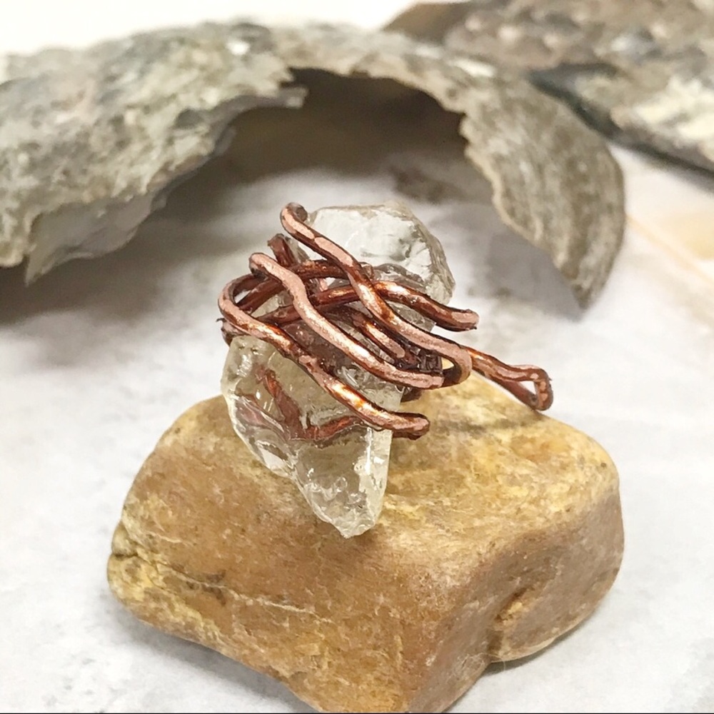 Wickedly Wrapped Sea Glass Ring